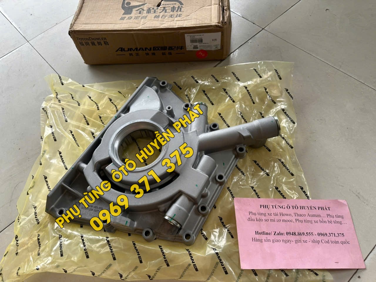 3696436 Bơm nhớt Thaco Auman FV400 máy Cummins ISGE