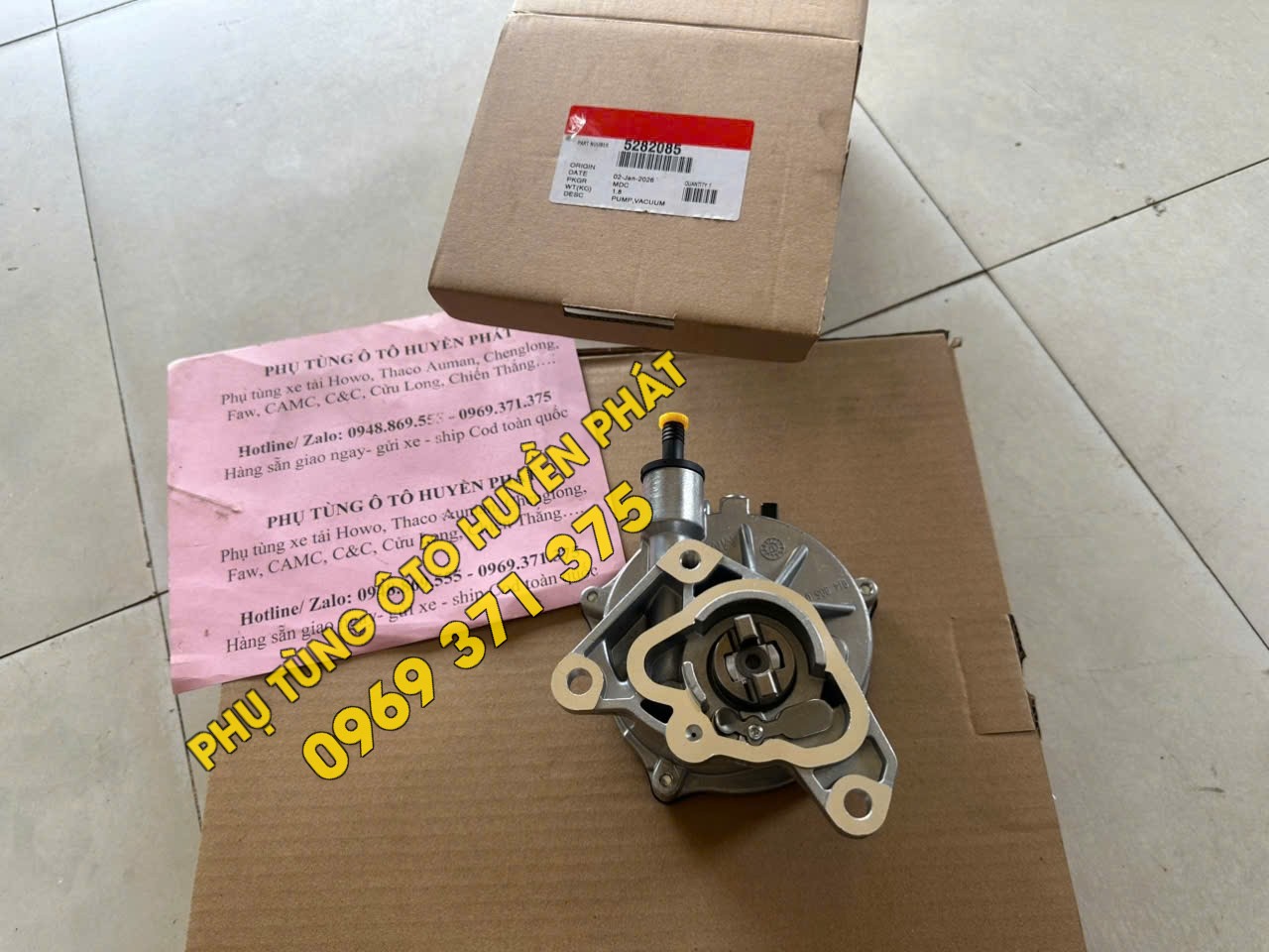 5282085 Bơm chân không máy phát Cummins ISF2.8