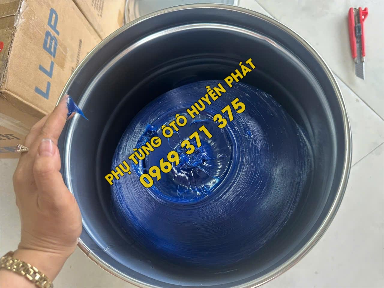 Mỡ xanh chịu nhiệt dùng cho mayo vòng bi xe tải nặng